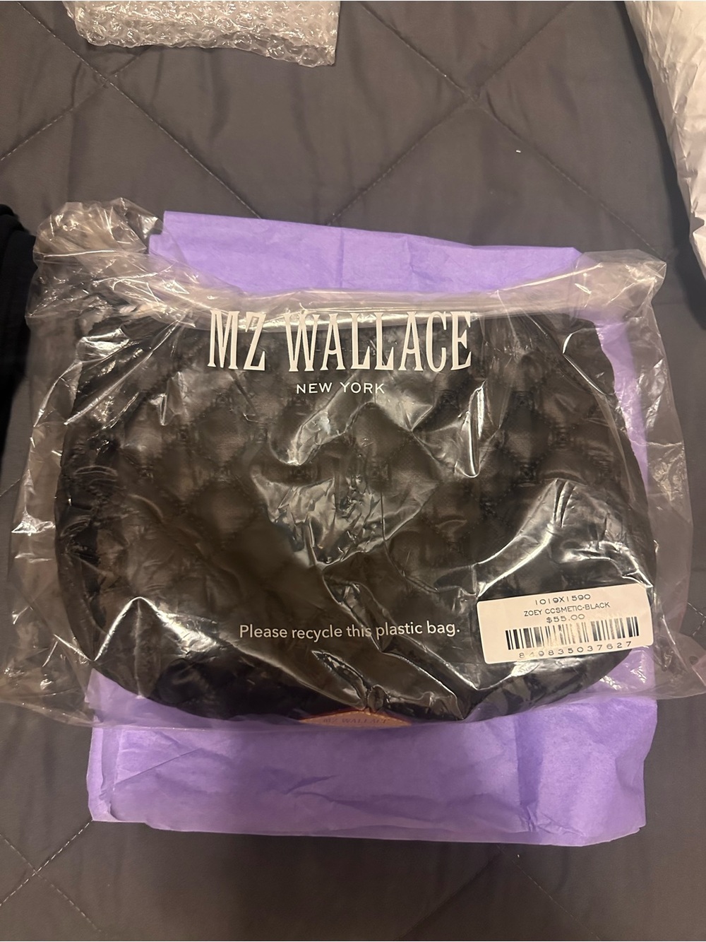 MZ Wallace Medium Black Zoey Pouch - Picture 4 of 6